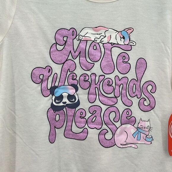 Girls Long & Short Pajama Lounge Sleep 2pc Set, 2-Pack Size XL - Picture 3 of 7